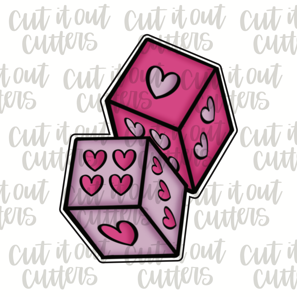 Heart Dice Cookie Cutter