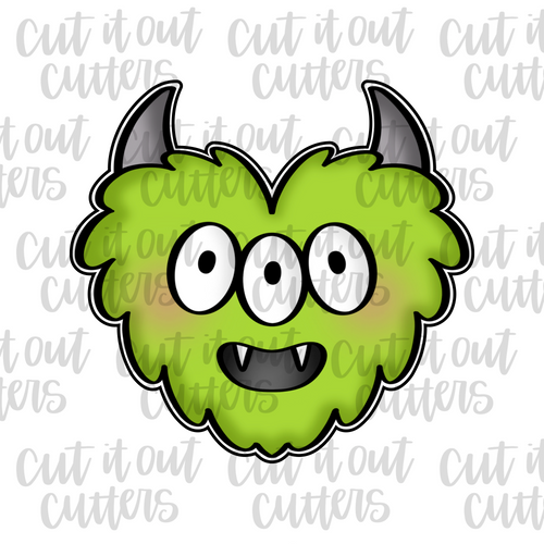 Heart Monster Cookie Cutter