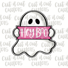 Load image into Gallery viewer, Hey Boo Ghost Cookie Con Cookie Cutter