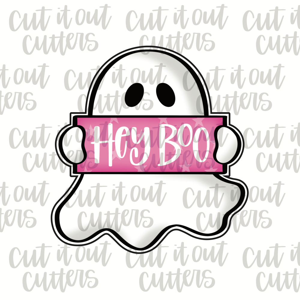 Hey Boo Ghost Cookie Con Cookie Cutter