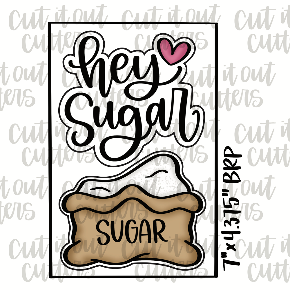 Hey Sugar & Sugar Bag Cookie Cutter Set – Cut It Out Cutters