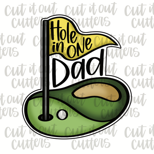 Hole in One Dad Cookie Cutter