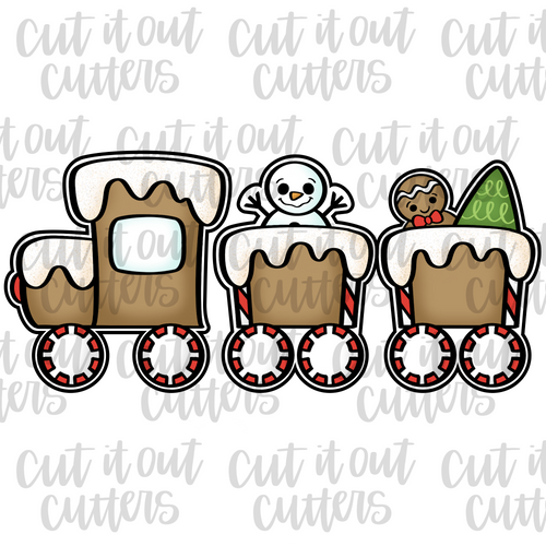 Holiday Train Cookie Cutter Set