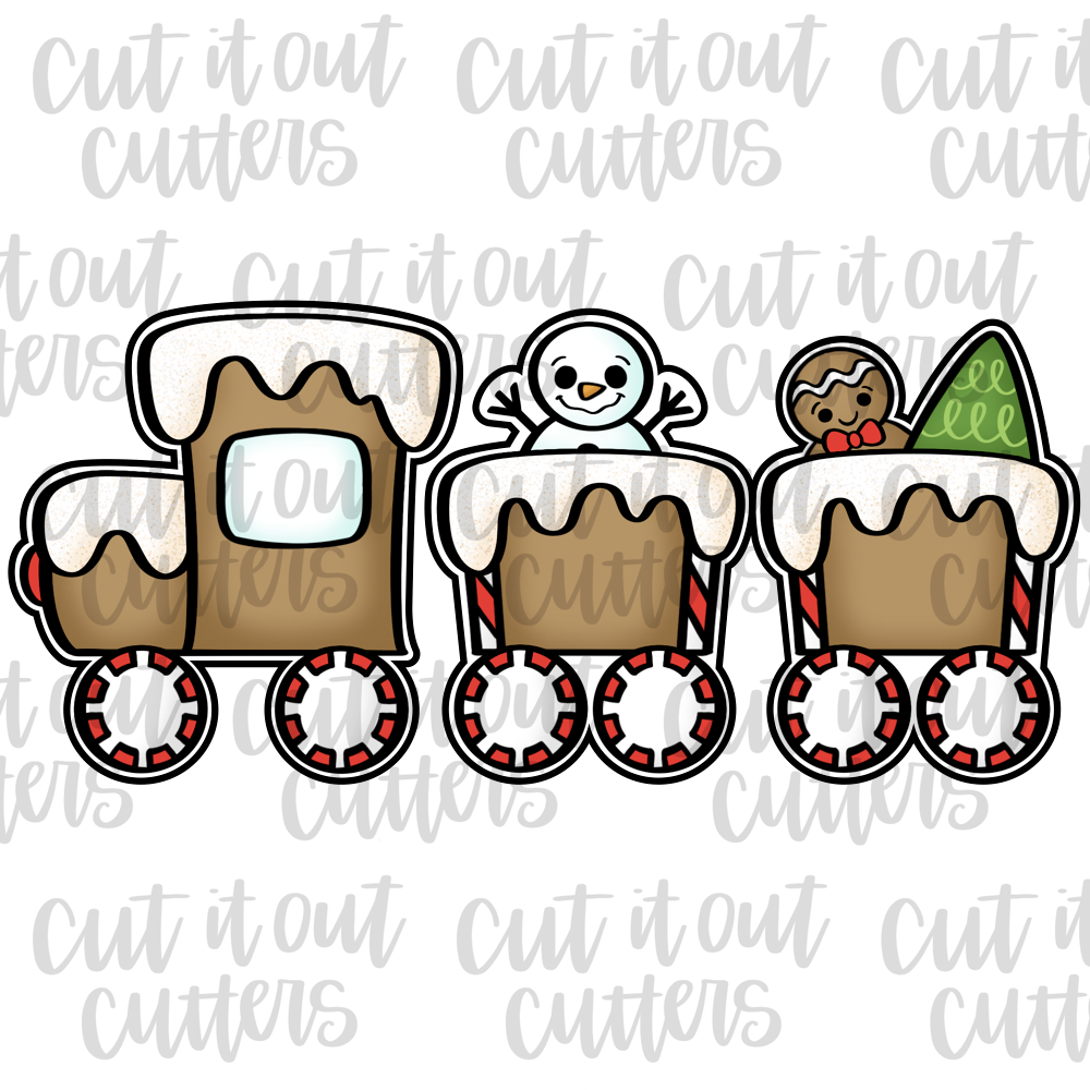 Holiday Train Cookie Cutter Set