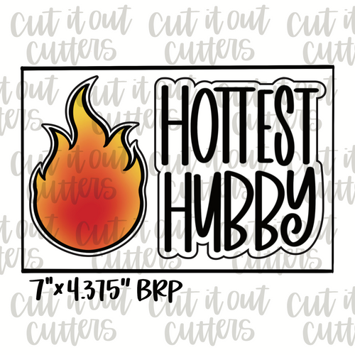 Hottest Hubby & Flame Cookie Cutter Set