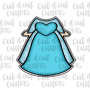 Ice Queen Dress Cookie Cutter Cut It Out Cutters Ice Queen Dress Cookie Cutter Cut It Out Cutters