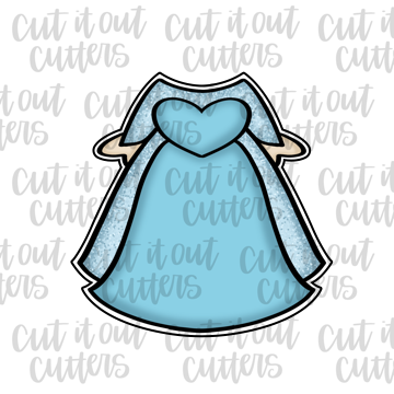 Ice Queen Dress Cookie Cutter – Cut It Out Cutters