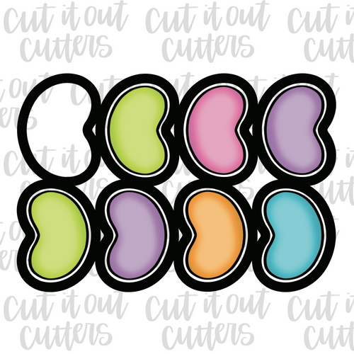 Jelly Bean Multi-Cutter Cookie Cutter