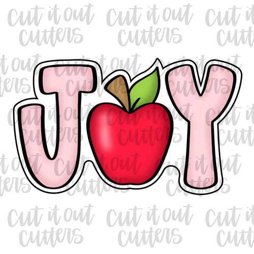 Joy Apple Cookie Cutter