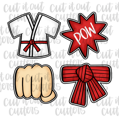 Karate Cookie Cutter Set