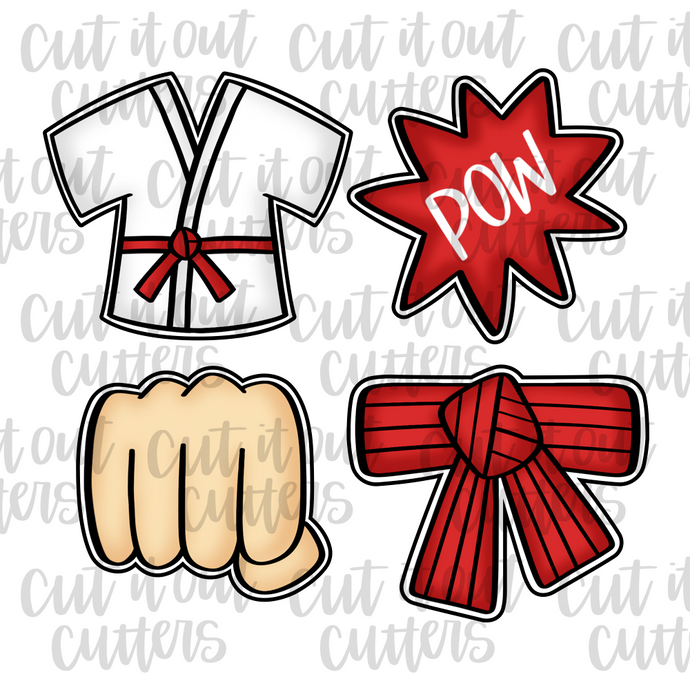 Karate Cookie Cutter Set