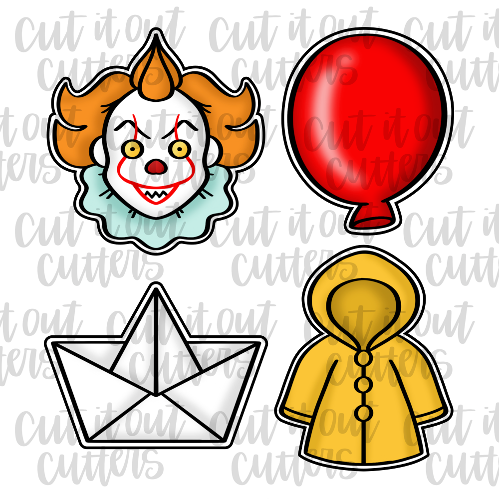 Killer Clown Movie Cookie Cutter Set