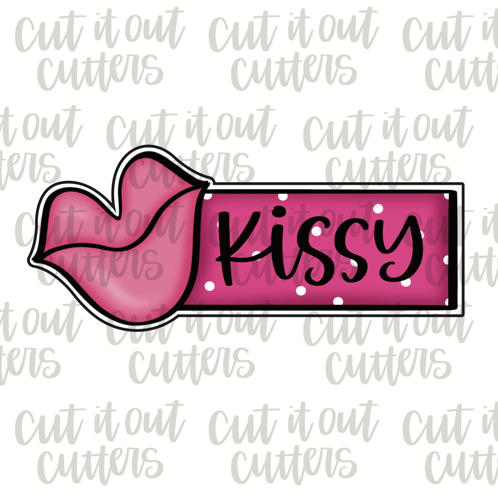 Kissy Plaque Cookie Cutter