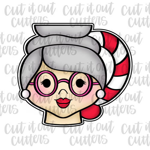 Lady Claus Mug Cookie Cutter