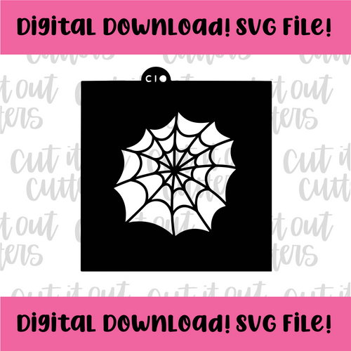 DIGITAL DOWNLOAD SVG File for Large Spiderweb Stencil