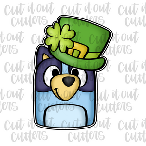 Leprechaun Blue Pup Cookie Cutter