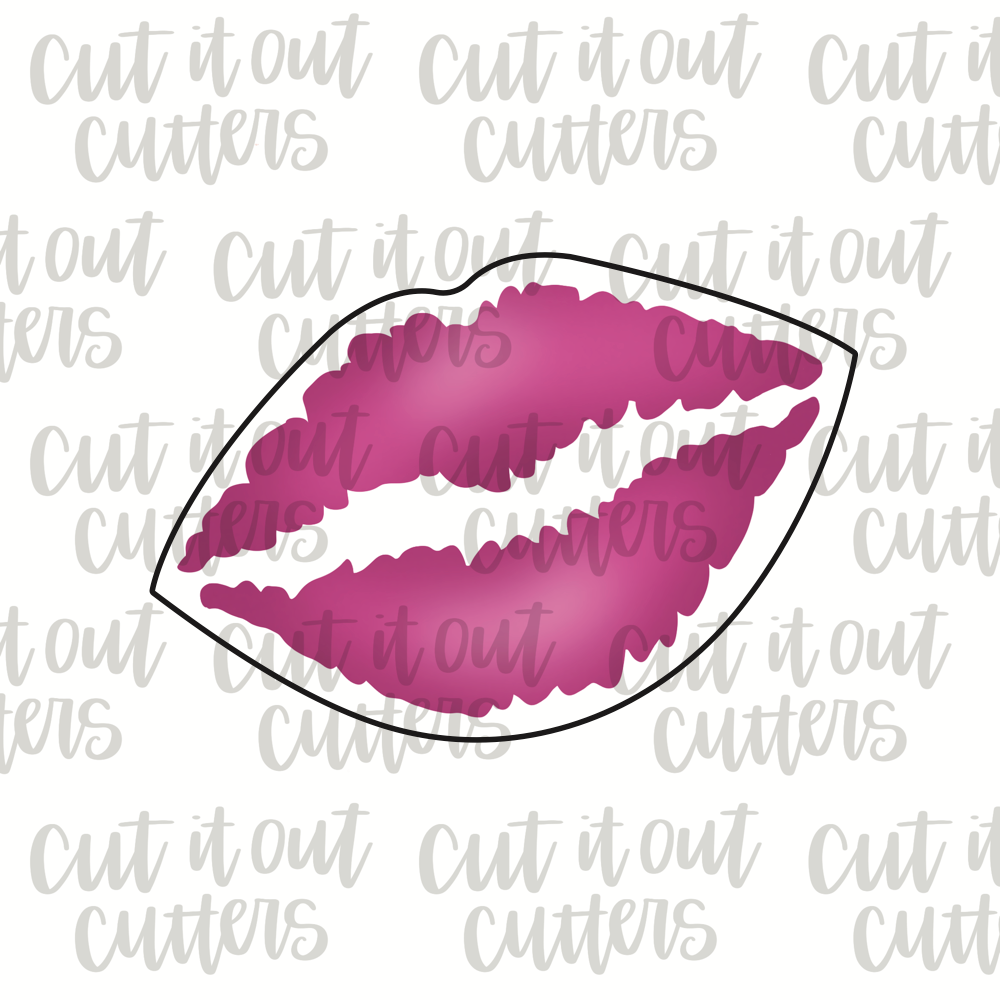 Lipstick Kiss Cookie Cutter