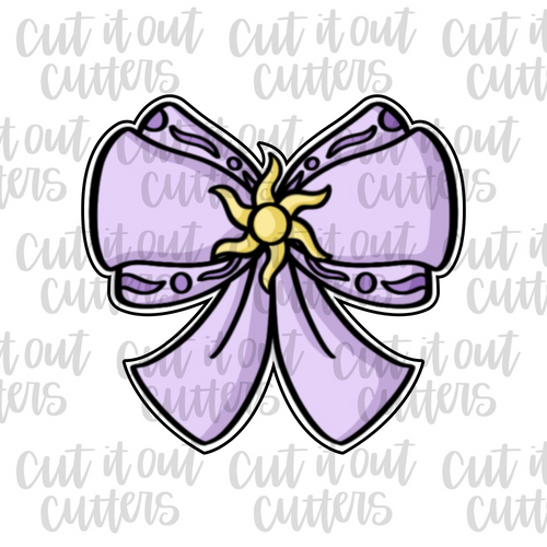 Long Hair Princess Bow Cookie Cutter