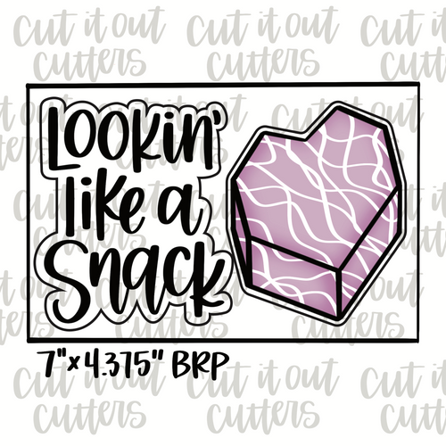 Lookin' Like a Snack & Heart Cake Cookie Cutter Set