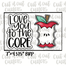 Load image into Gallery viewer, Love You to the Core &amp; Apple Cutter Set