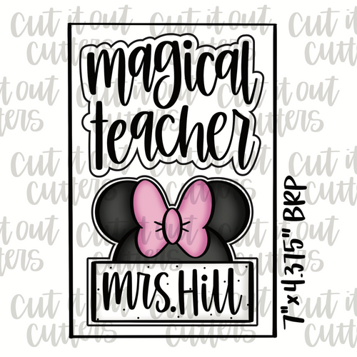 Magical Teacher & Mousey Plaque Cookie Cutter Set