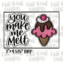 Load image into Gallery viewer, Make Me Melt &amp; Ice Cream Cookie Cutter Set