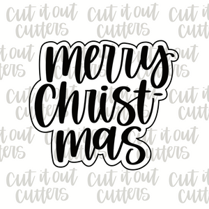 Merry Christ Mas 2 Cookie Cutter