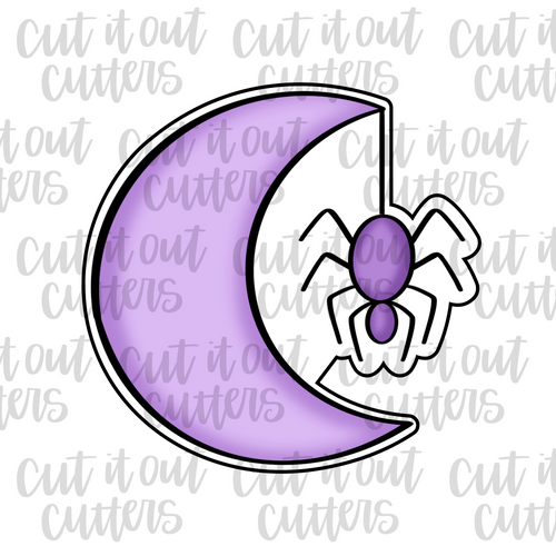 Moon & Spider Cookie Cutter