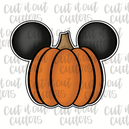 Mouse Ear Pumpkin Cookie Cutter