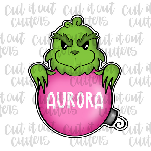 Mr. Grump Ornament Ball Cookie Cutter