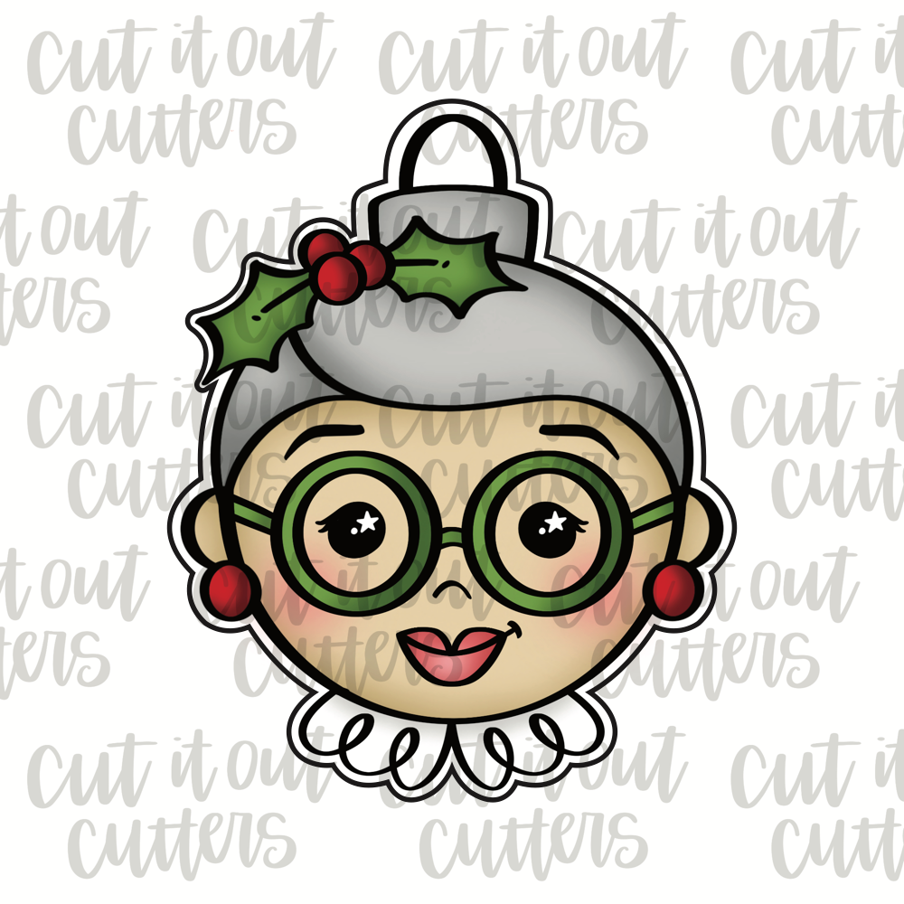 Mrs. Claus Ornament Cookie Cutter