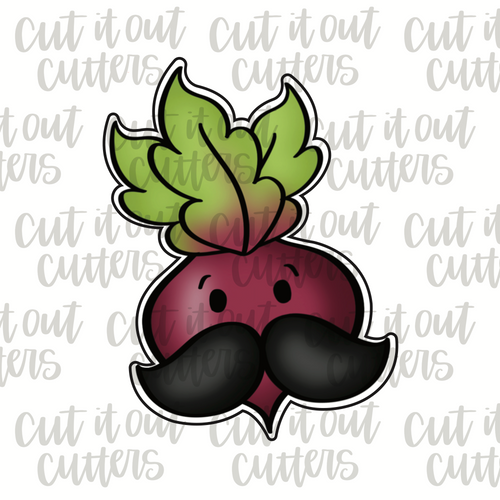 Mustache Beet Cookie Cutter