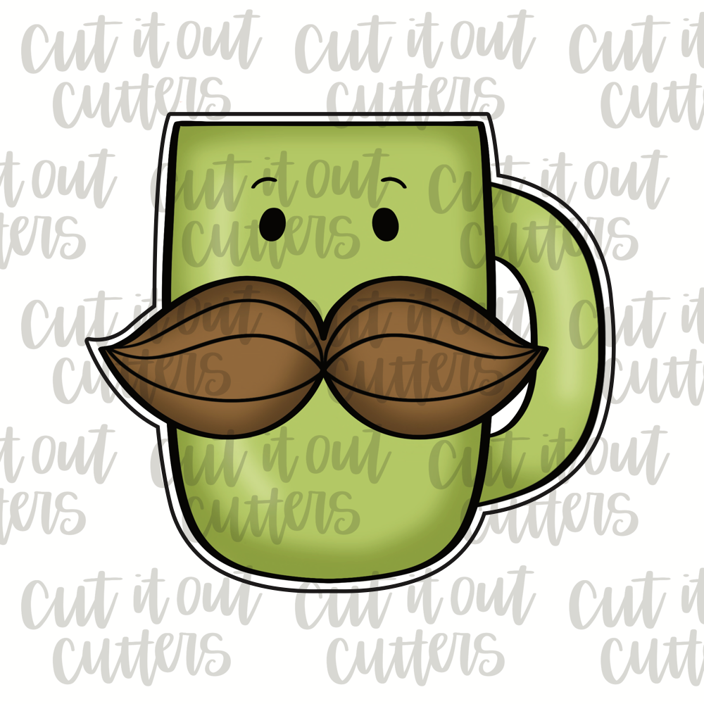 Mustache Mug Cookie Cutter