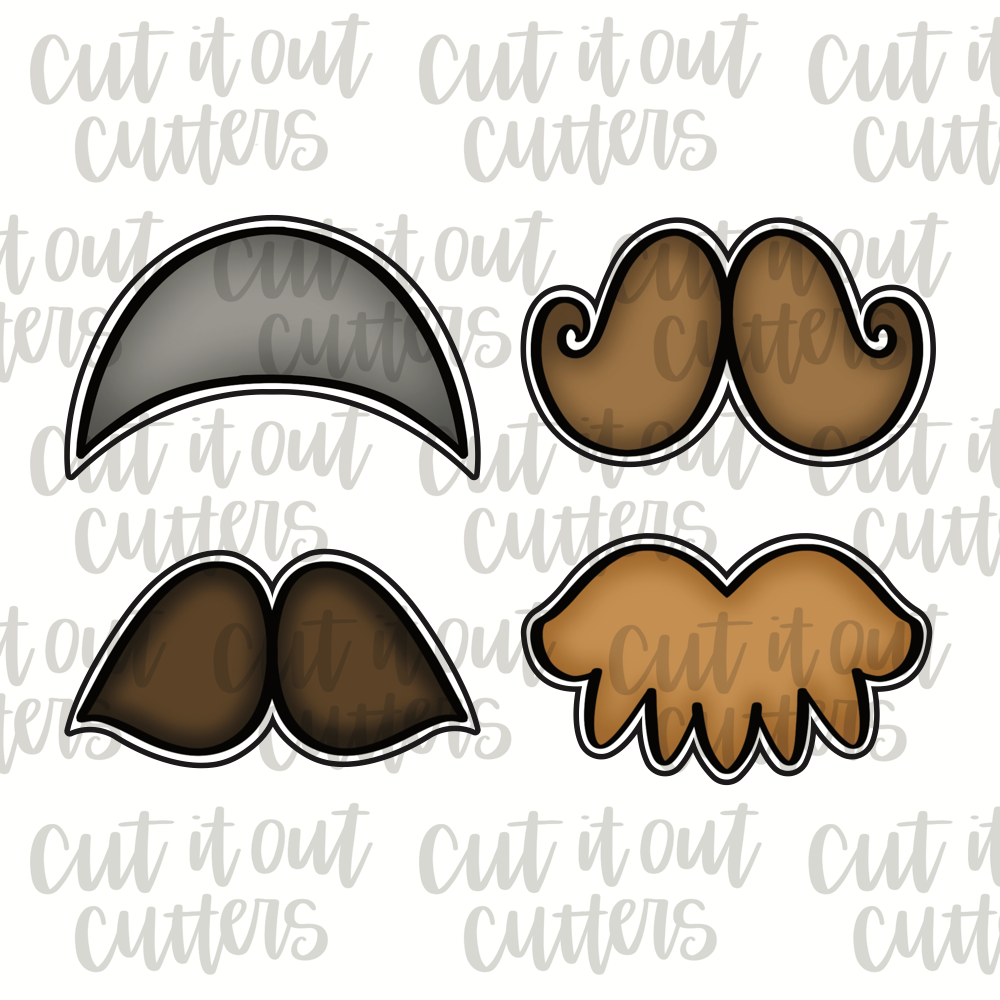 Mustache Cookie Cutter Set