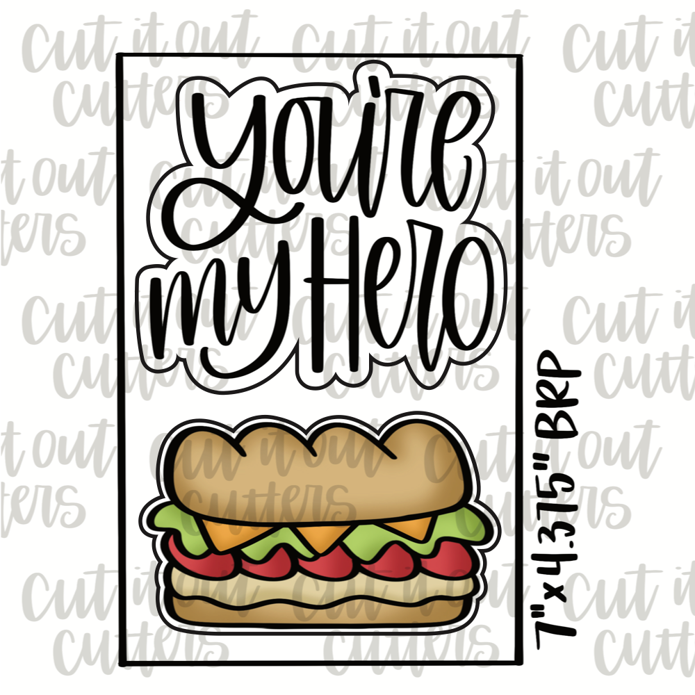 You're My Hero & Sub Cookie Cutter Set