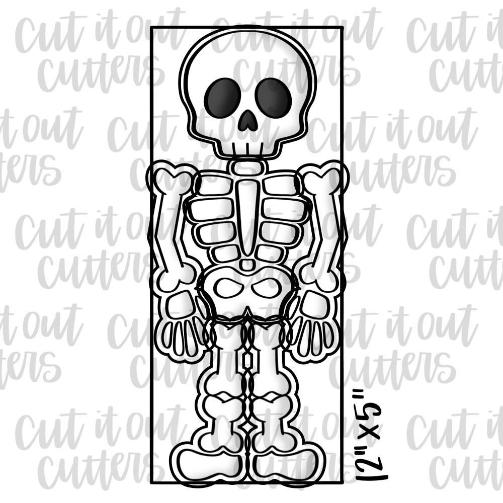 Build A Boney Skeleton 12 x 5 Cookie Cutter Set