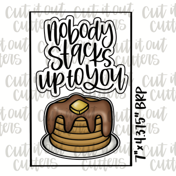 Nobody Stacks Up & Pancake Cookie Cutter Set