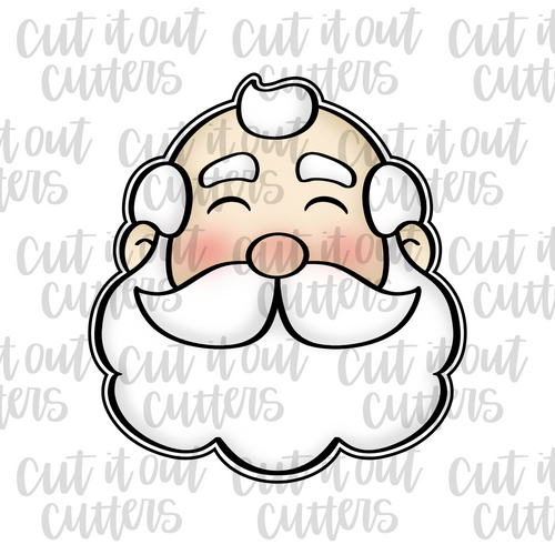 No Hair Santa Cookie Cutter