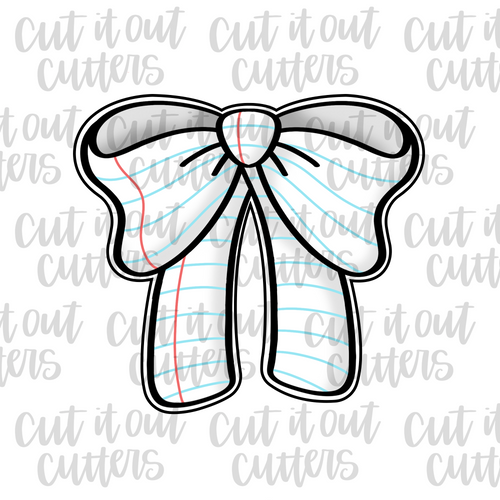 Notebook Bow Cookie Cutter