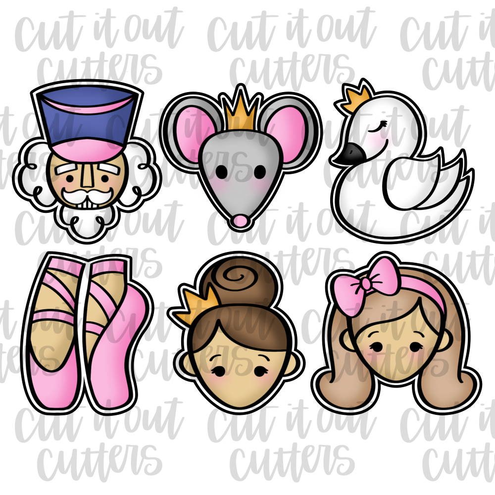 Nutcracker Ballet Cookie Cutter Set