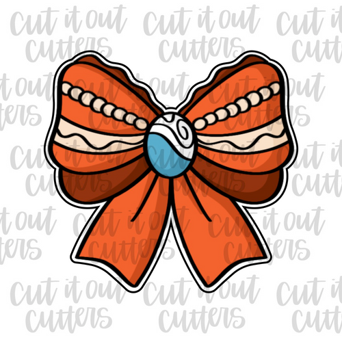 Ocean Lover Princess Bow Cookie Cutter