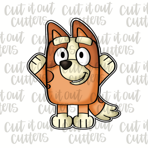 Orange Pup Cookie Cutter
