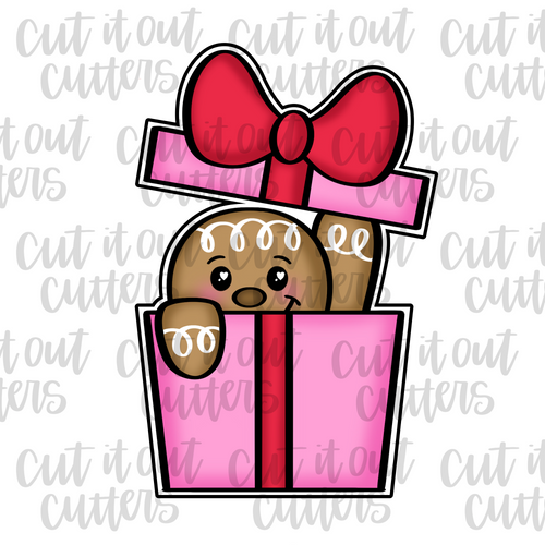 Peeking Gingy Cookie Cutter