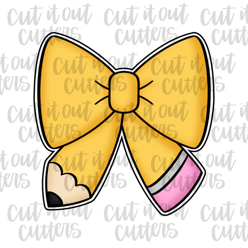 Pencil Bow 2 Cookie Cutter