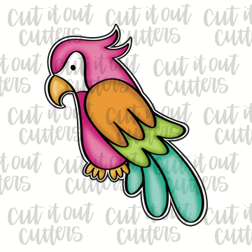 Pink Macaw Cookie Cutter