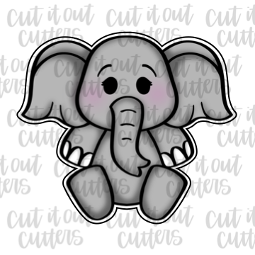 Plush Elephant Cookie Cutter