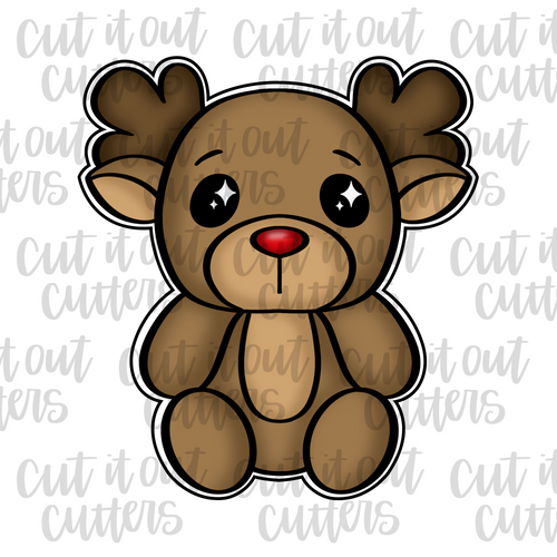 Reindeer Plushie Cookie Cutter