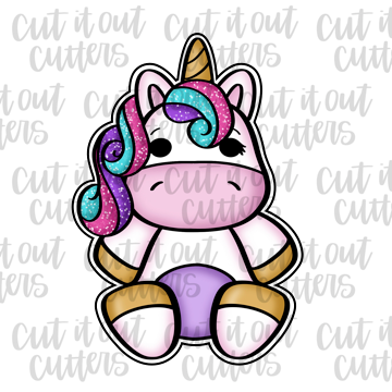 Plush Unicorn Cookie Cutter