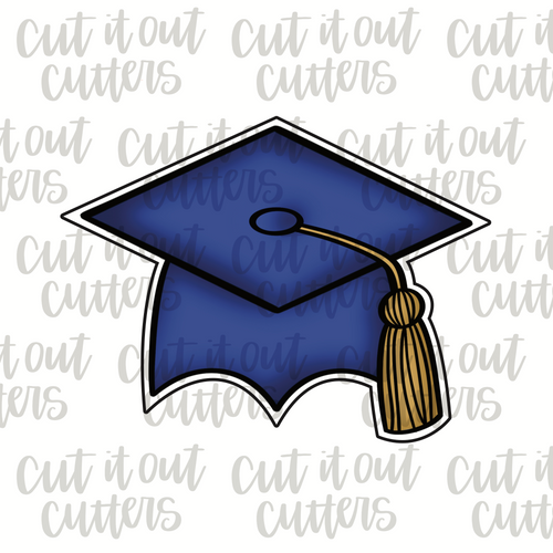 Pointed Grad Cap Cookie Cutter