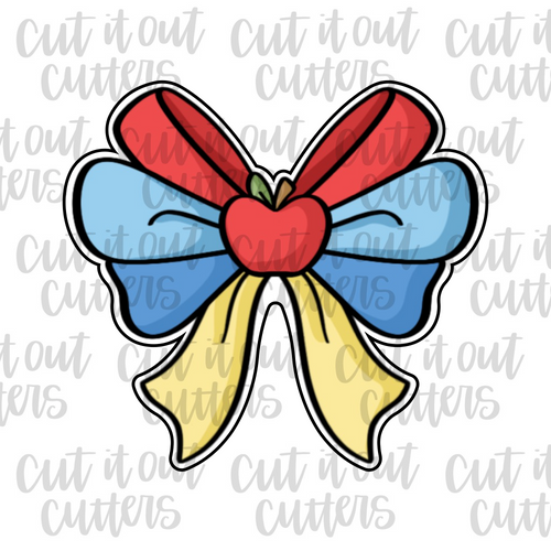 Poisoned Apple Princess Bow Cookie Cutter